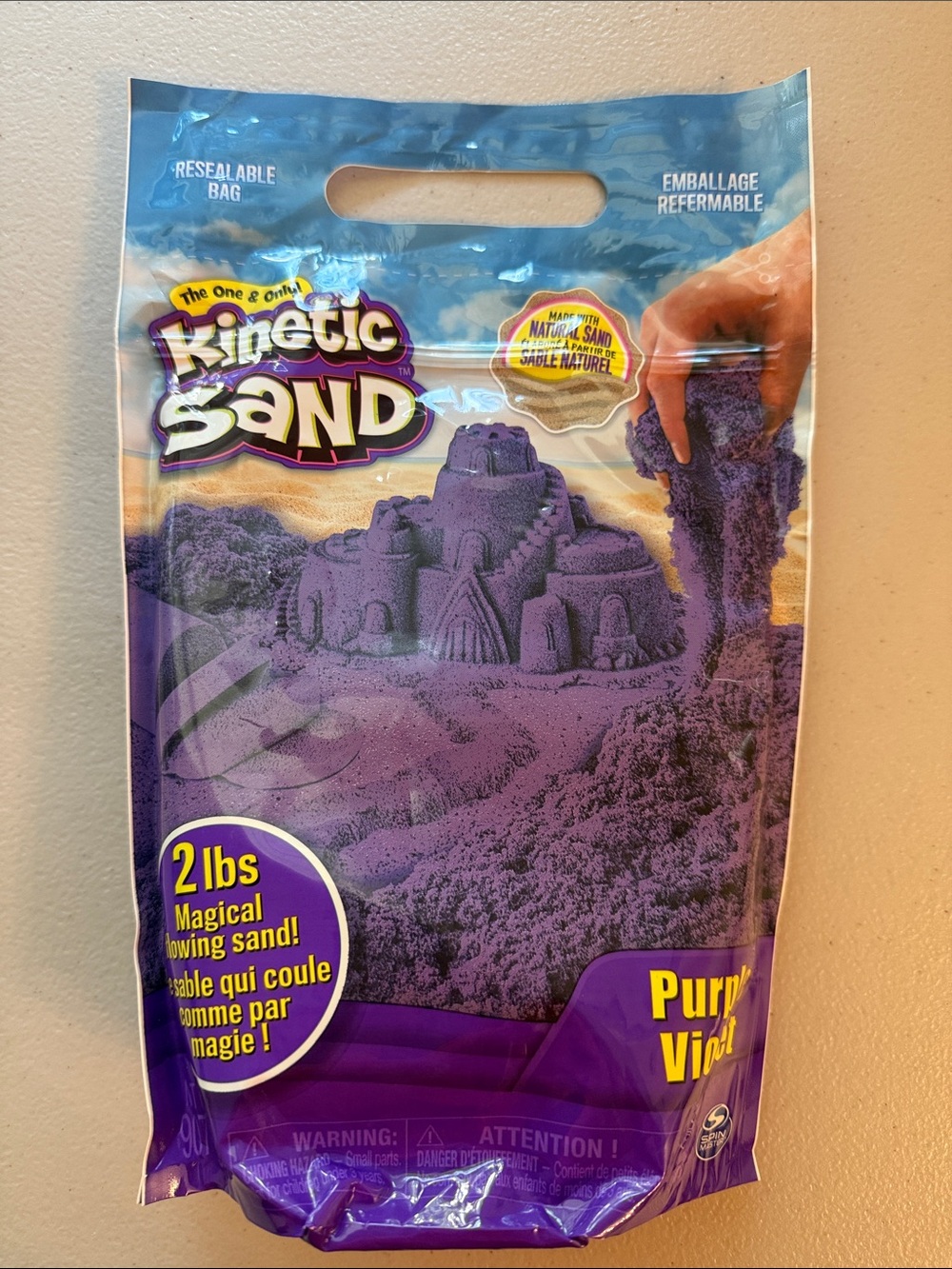 Kinetic Sand Purple Kids Learning Toy - 2 lb Spin Master